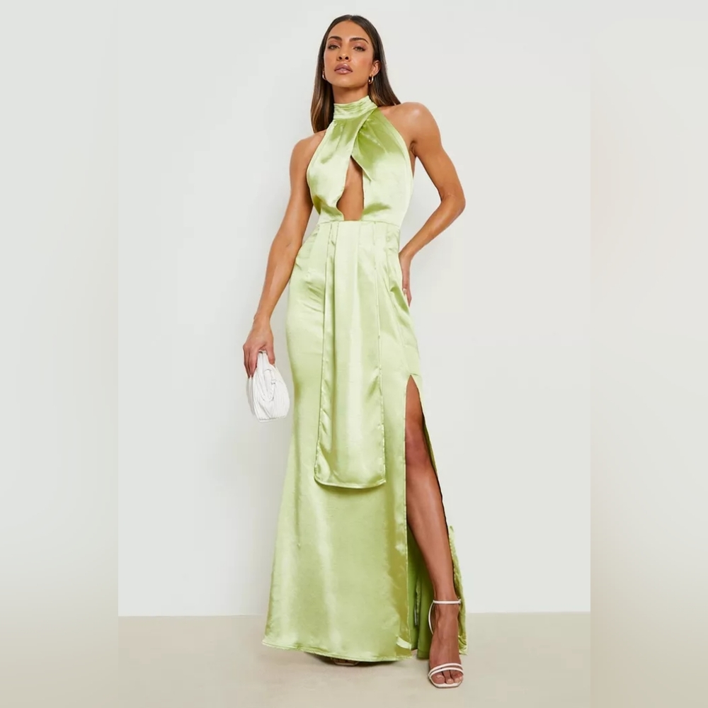 Beautiful Lime Green Gown/Maxi Dress
